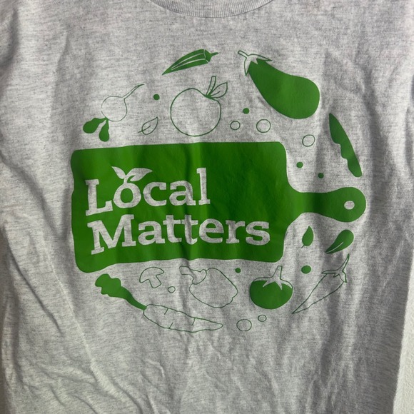 Hanes Local Matters Graphic Tee Food Education Advocacy S/P - Picture 2 of 5